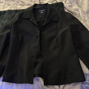 Vintage 3/4 sleeve Ann Taylor Classic Black jacket/top.